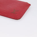 LOUIS VUITTON Epi Pochette Cles Coin Purse Red M63807 LV Auth 201546-8