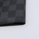 LOUIS VUITTON Damier Graphite Couverture passport Case N64411 LV Auth 201547A-10