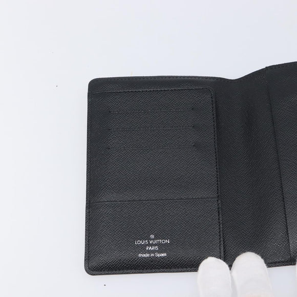 LOUIS VUITTON Damier Graphite Couverture passport Case N64411 LV Auth 201547A