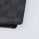 LOUIS VUITTON Damier Graphite Couverture passport Case N64411 LV Auth 201547A-8