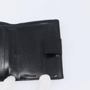 PRADA Wallet Satin Black Silver Auth 201549V-17