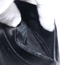 PRADA Wallet Satin Black Silver Auth 201549V-21