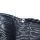 PRADA Wallet Satin Black Silver Auth 201549V-24