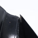 PRADA Wallet Satin Black Silver Auth 201549V-25
