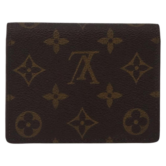 LOUIS VUITTON Monogram Anvelop Cult De Vuitto Card Case M62920 LV Auth 201553