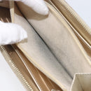 CHANEL Matelasse Long Wallet Lamb Skin Champagne Gold CC Auth 201554-23