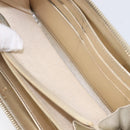 CHANEL Matelasse Long Wallet Lamb Skin Champagne Gold CC Auth 201554-24