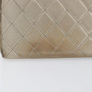 CHANEL Matelasse Long Wallet Lamb Skin Champagne Gold CC Auth 201554-5