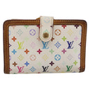 LOUIS VUITTON Porte Monnaie Viennois Wallet White M92987 LV Auth 201555-2