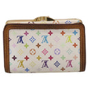 LOUIS VUITTON Porte Monnaie Viennois Wallet White M92987 LV Auth 201555-3