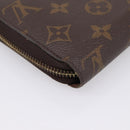 LOUIS VUITTON Monogram Zippy Wallet Long Wallet M60017 LV Auth 201556A-11