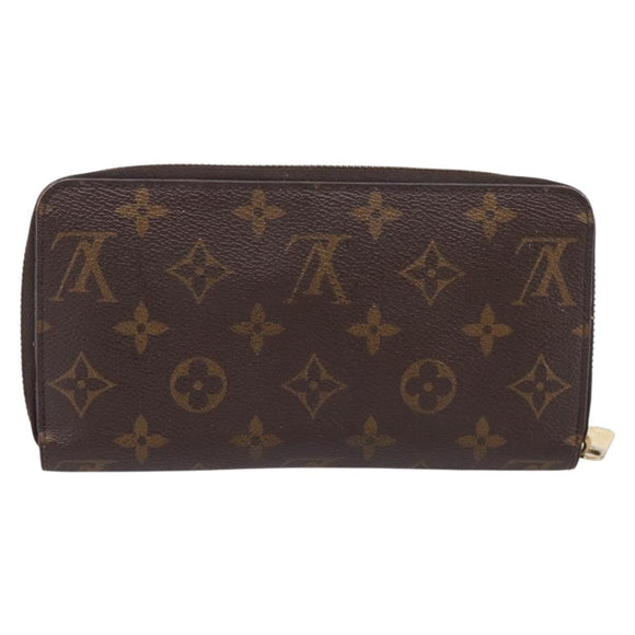 LOUIS VUITTON Monogram Zippy Wallet Long Wallet M60017 LV Auth 201556A