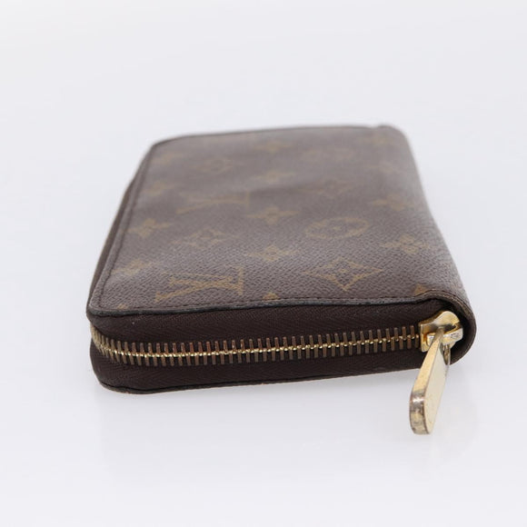LOUIS VUITTON Monogram Zippy Wallet Long Wallet M60017 LV Auth 201556A