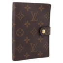LOUIS VUITTON Monogram Agenda PM Day Planner Cover R20005 LV Auth 201557-1