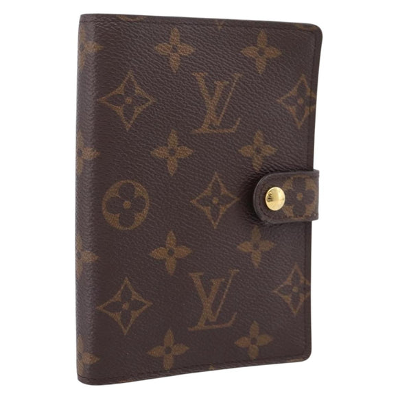 LOUIS VUITTON Monogram Agenda PM Day Planner Cover R20005 LV Auth 201557
