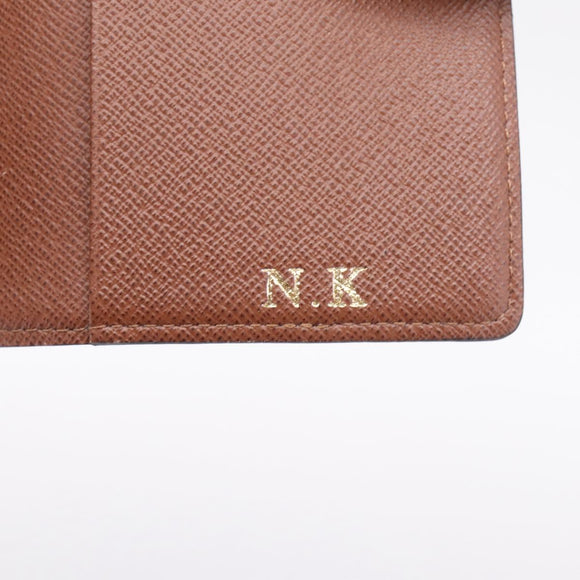 LOUIS VUITTON Monogram Agenda PM Day Planner Cover R20005 LV Auth 201557