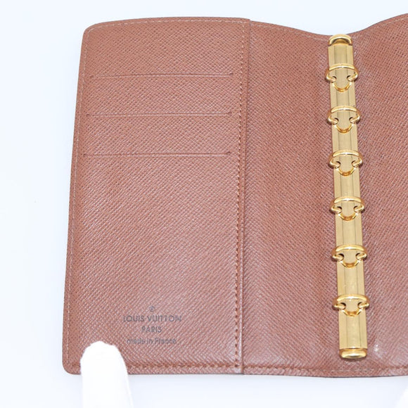 LOUIS VUITTON Monogram Agenda PM Day Planner Cover R20005 LV Auth 201557
