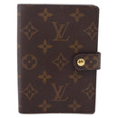 LOUIS VUITTON Monogram Agenda PM Day Planner Cover R20005 LV Auth 201557-2