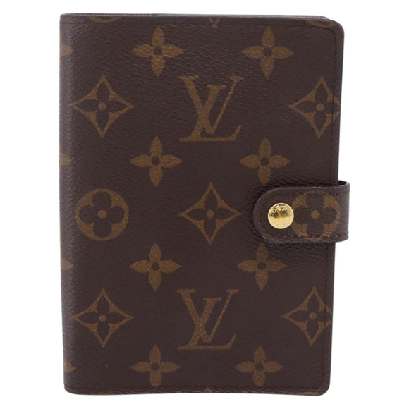 LOUIS VUITTON Monogram Agenda PM Day Planner Cover R20005 LV Auth 201557