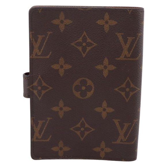 LOUIS VUITTON Monogram Agenda PM Day Planner Cover R20005 LV Auth 201557