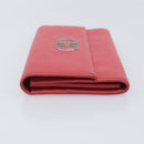 Salvatore Ferragamo Gancini Long Wallet Leather Pink Silver Auth 201562A-4