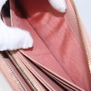PRADA Long Wallet Safiano Leather Pink Gold Auth 201563A-26