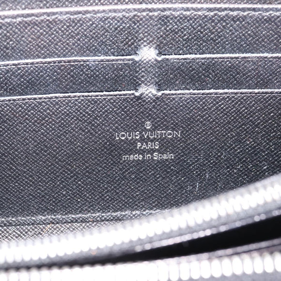 LOUIS VUITTON Epi Zippy Wallet Long Wallet Black M64838 LV Auth 201568A