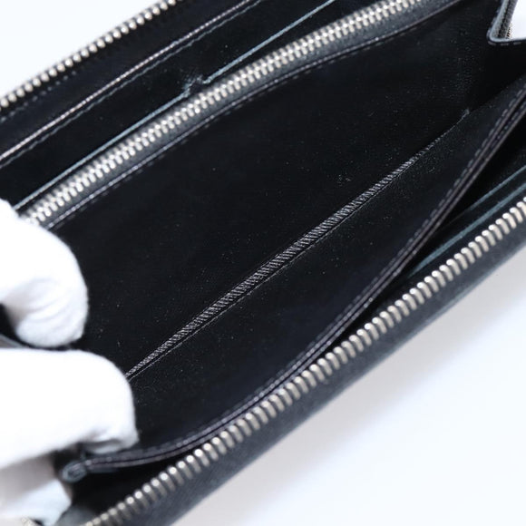 LOUIS VUITTON Epi Zippy Wallet Long Wallet Black M64838 LV Auth 201568A
