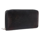 LOUIS VUITTON Epi Zippy Wallet Long Wallet Black M64838 LV Auth 201568A-1