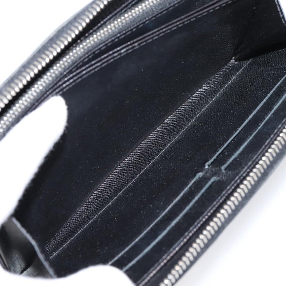 LOUIS VUITTON Epi Zippy Wallet Long Wallet Black M64838 LV Auth 201568A