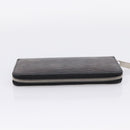 LOUIS VUITTON Epi Zippy Wallet Long Wallet Black M64838 LV Auth 201568A-5