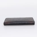 LOUIS VUITTON Epi Zippy Wallet Long Wallet Black M64838 LV Auth 201568A-6