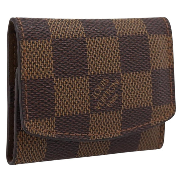 LOUIS VUITTON Damier Ebene Cuffs Cuff Case M64681 LV Auth 201569
