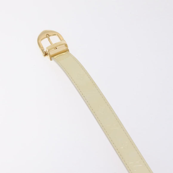 LOUIS VUITTON Monogram Vernis Belt 38.2"" 80/32 Perle RI1016 LV Auth 201570V