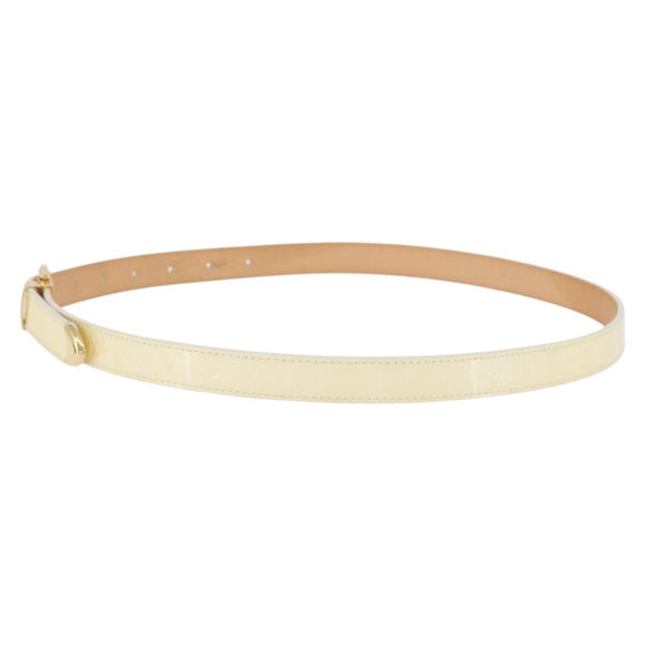 LOUIS VUITTON Monogram Vernis Belt 38.2"" 80/32 Perle RI1016 LV Auth 201570V