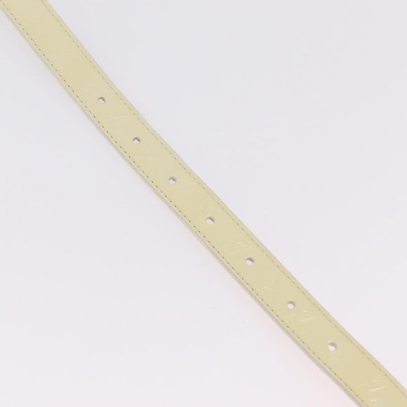 LOUIS VUITTON Monogram Vernis Belt 38.2"" 80/32 Perle RI1016 LV Auth 201570V