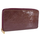 LOUIS VUITTON Monogram Vernis Zippy Wallet Wallet Viole M93575 LV Auth 201571A-1