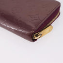 LOUIS VUITTON Monogram Vernis Zippy Wallet Wallet Viole M93575 LV Auth 201571A-12