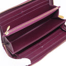 LOUIS VUITTON Monogram Vernis Zippy Wallet Wallet Viole M93575 LV Auth 201571A-14