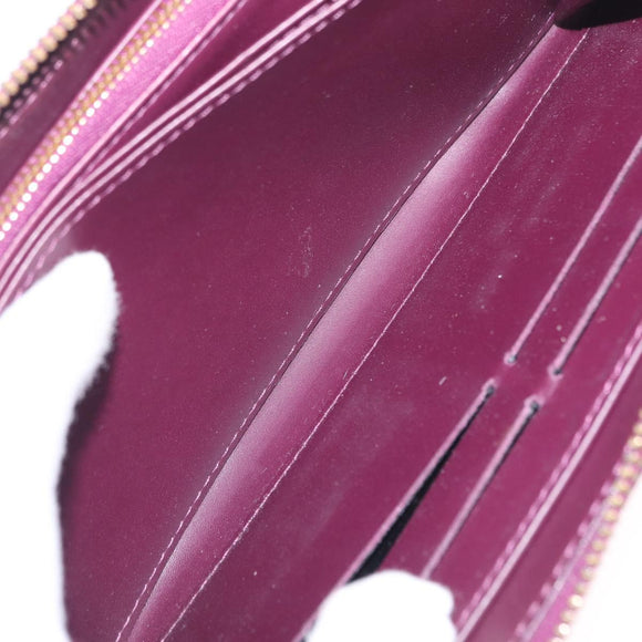 LOUIS VUITTON Monogram Vernis Zippy Wallet Wallet Viole M93575 LV Auth 201571A