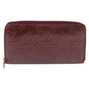 LOUIS VUITTON Monogram Vernis Zippy Wallet Wallet Viole M93575 LV Auth 201571A-2