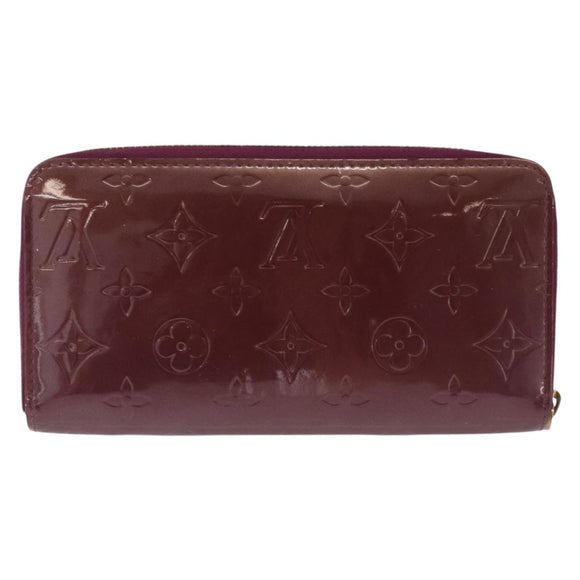LOUIS VUITTON Monogram Vernis Zippy Wallet Wallet Viole M93575 LV Auth 201571A