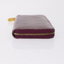 LOUIS VUITTON Monogram Vernis Zippy Wallet Wallet Viole M93575 LV Auth 201571A-4
