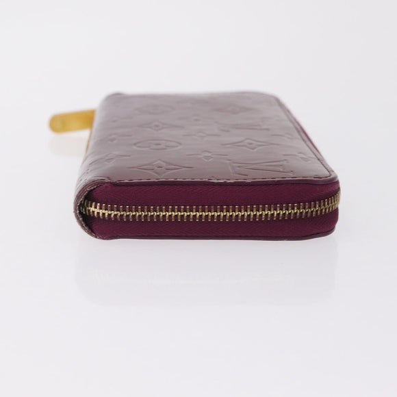 LOUIS VUITTON Monogram Vernis Zippy Wallet Wallet Viole M93575 LV Auth 201571A