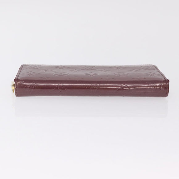LOUIS VUITTON Monogram Vernis Zippy Wallet Wallet Viole M93575 LV Auth 201571A
