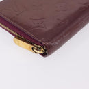 LOUIS VUITTON Monogram Vernis Zippy Wallet Wallet Viole M93575 LV Auth 201571A-9