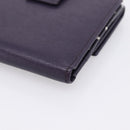 GUCCI Bifold Wallet Leather Navy Gold Beige 309704 Auth 201573V-10