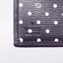 GUCCI Bifold Wallet Leather Navy Gold Beige 309704 Auth 201573V-24