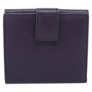 GUCCI Bifold Wallet Leather Navy Gold Beige 309704 Auth 201573V-3