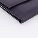 GUCCI Bifold Wallet Leather Navy Gold Beige 309704 Auth 201573V-9